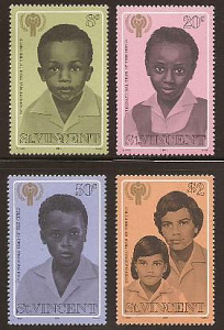 Сент-Винсент, 1979, Международный год ребенка, Дети, 4 марки